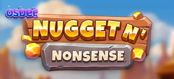 Tampilan visual slot Nugget n’ Nonsense dengan tema tambang yang ceria